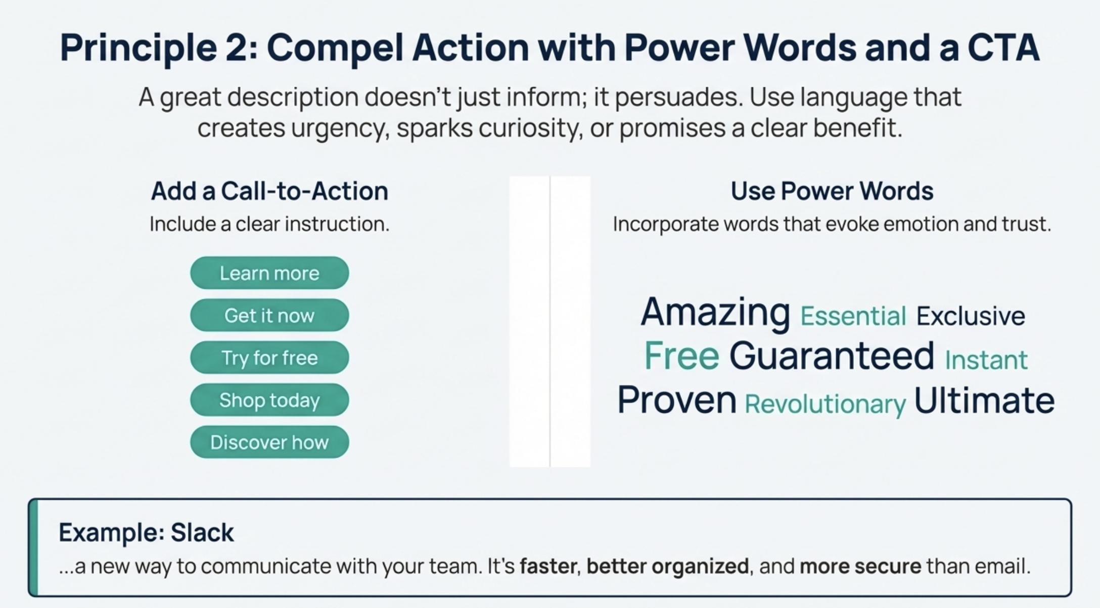 Add power words to capture emotions