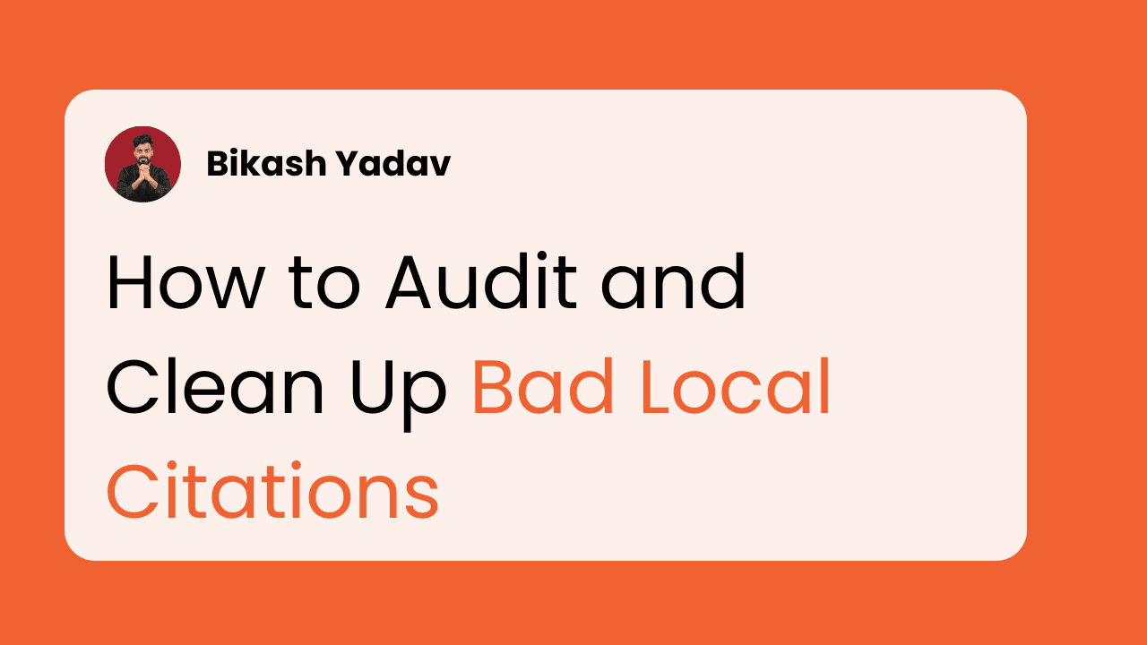 How to Audit and Clean Up Bad Citations